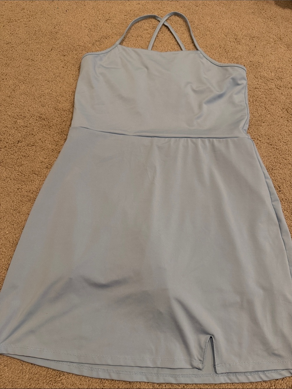 Art class Light Blue Strappy A-Line athletic Dress with shorts youth Sz 14